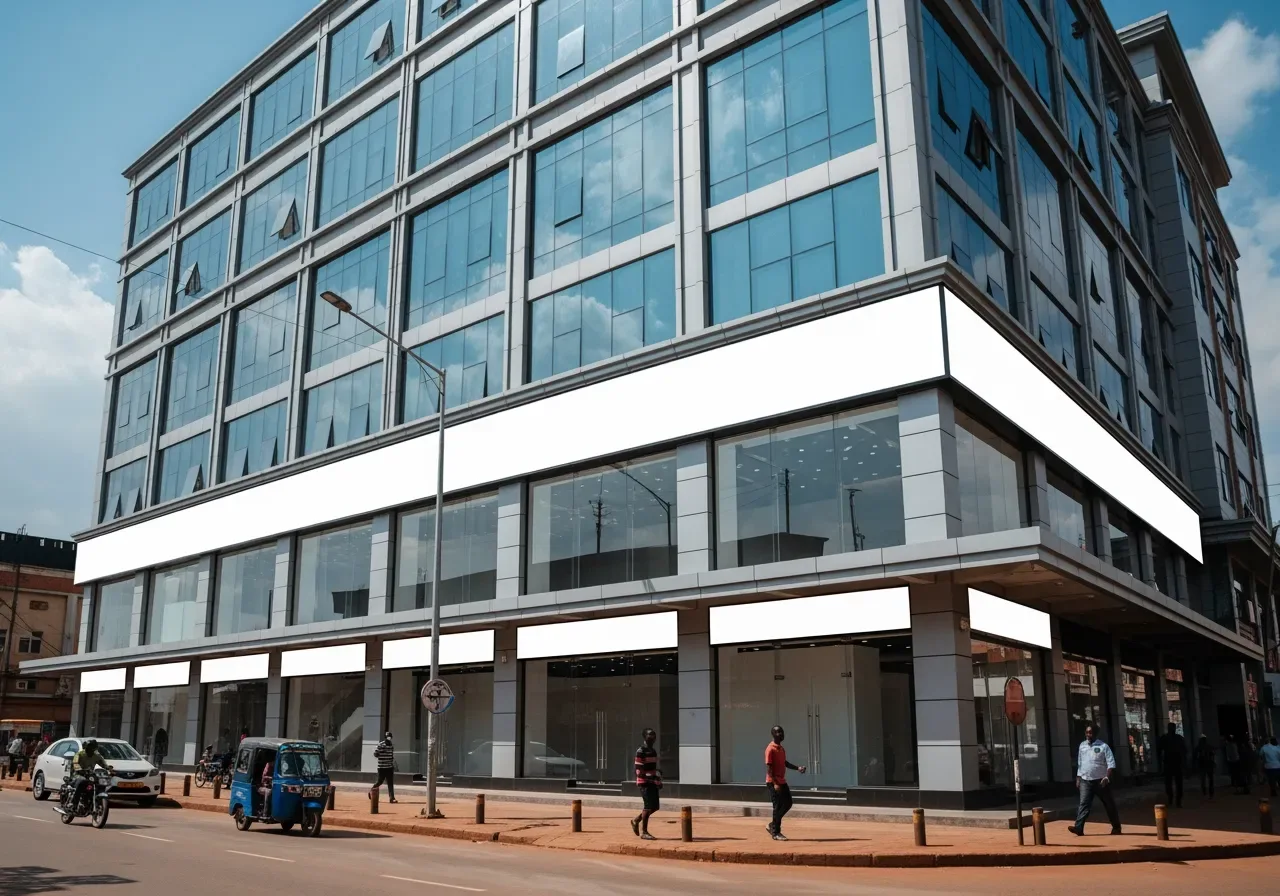 Retail frontage, Kampala Road - view 3