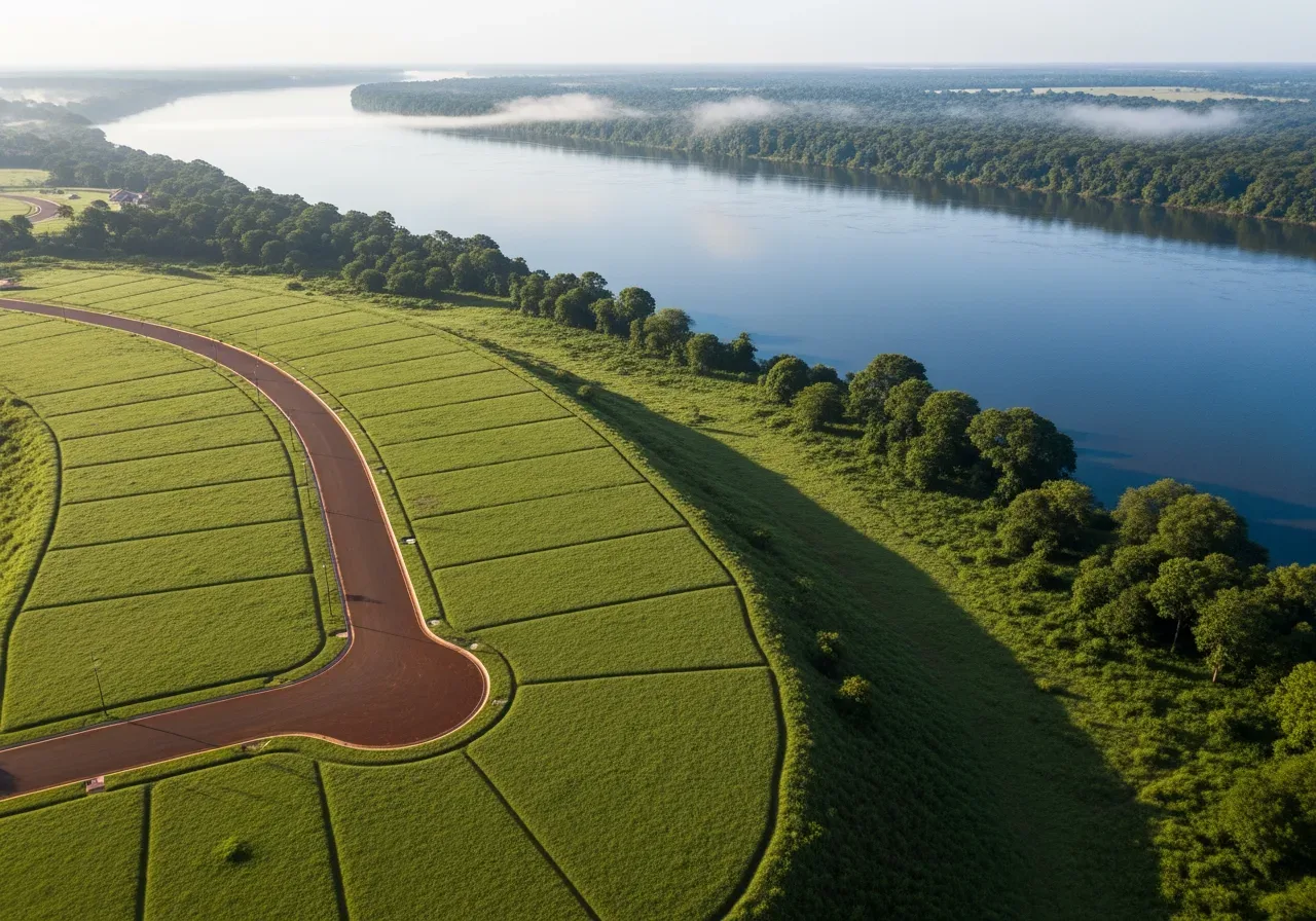 development plots in Bugembe: Riverside plots, Jinja
