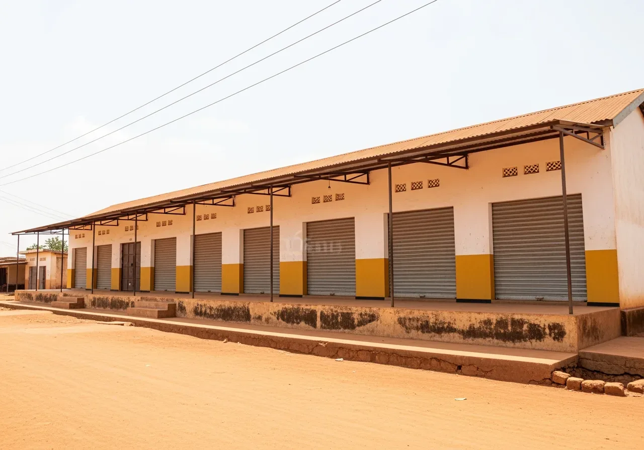 commercial land in Pece: Trading-centre shop block, Gulu